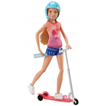 Игра MATTEL Кукла Barbie  Стейси на самокате (DVX57)-2